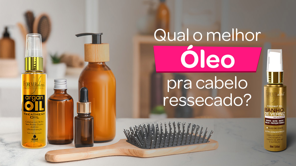 Qual o melhor óleo pra cabelo ressecado Descubra 4 tipos