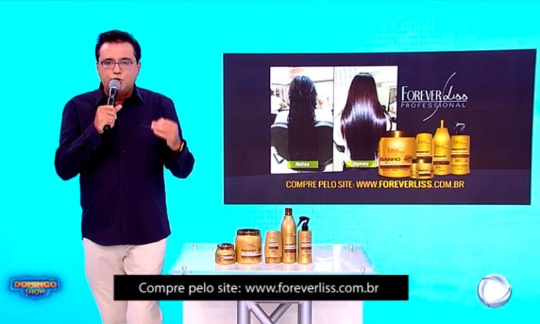 Banho de Verniz da Forever Liss na TV Record